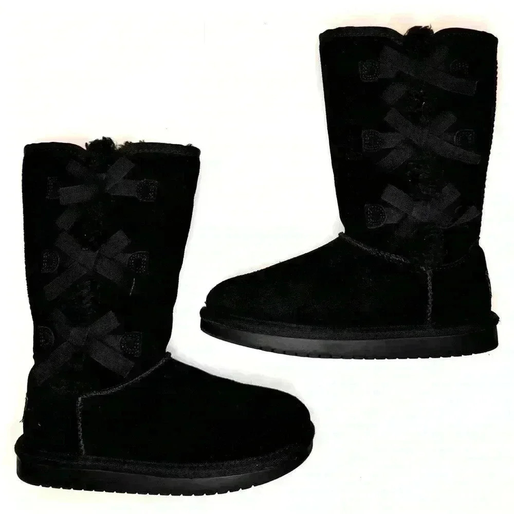 Koolaburra by Ugg Tall Black Boots Size 1 - Picture 5 of 9